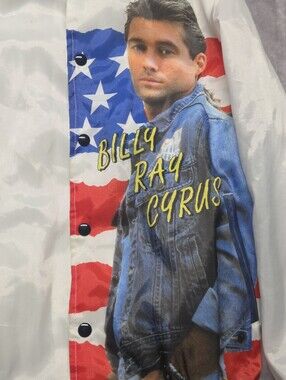90s Billy Ray Cyrus Tour Some Gave All Jacket Size M Signed Not Authenticated